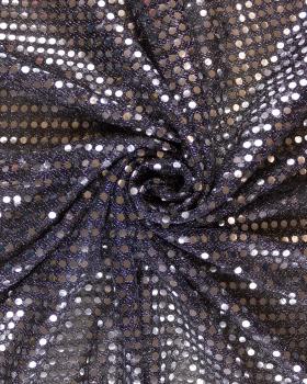 Round Glitter Fabric Silvery - Tissushop